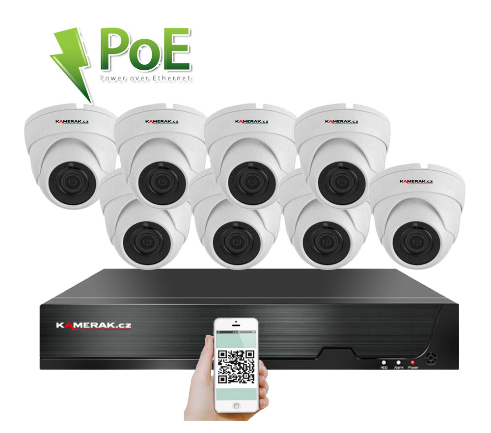 8 kamerov systm PoE IP XM-802D 8MPx