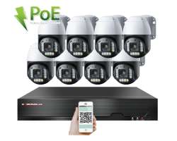 4K PoE IP 8 kamerov set XM-PTZ-820D, 8Mpx, CZ menu - 22590 K